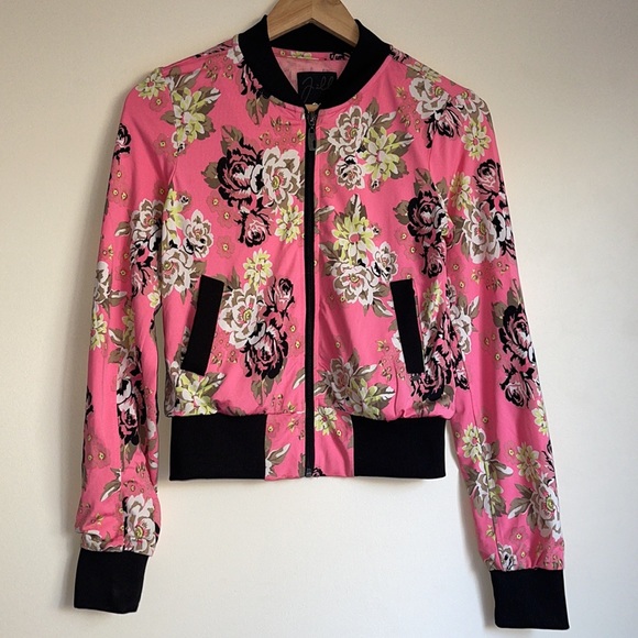 JILL | Floral print bomber jacket - Picture 9 of 12